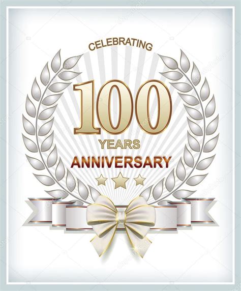 Cartão De Aniversário De 100 Anos — Vetores De Stock © Seriga 95958544