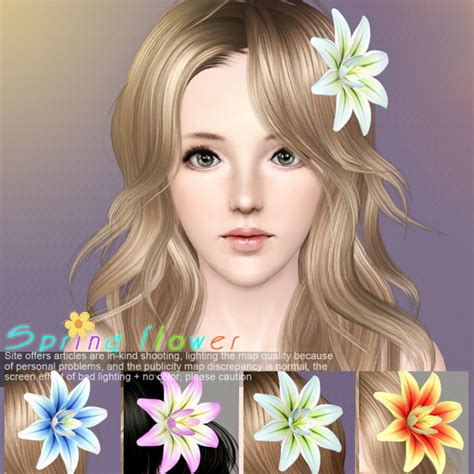 My Sims 3 Blog Spring Flower 2011 Accessories By Lemon Leaf