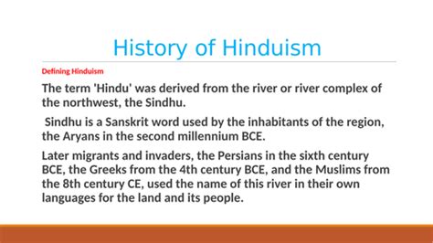 Hinduism Origin History And Belief Systems In Hindu As A Religion