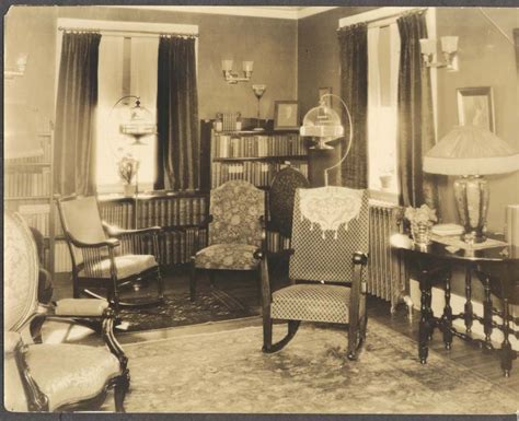 Usually golds, oranges and blue shades and, of course, monochrome. 1930s House | 1930s home interior bird cage Tiffany ? lamp ...