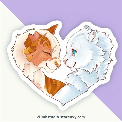 Warrior Cats Valentines Stickers Etsy