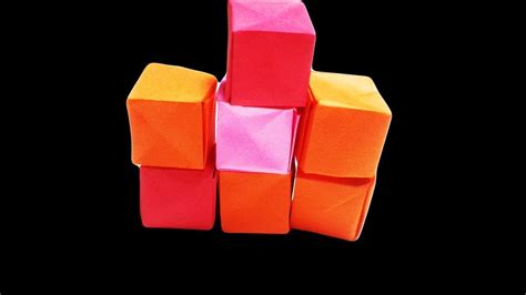 How To Make Paper Cube Origami Cube Making Simple And Very Easy Kids