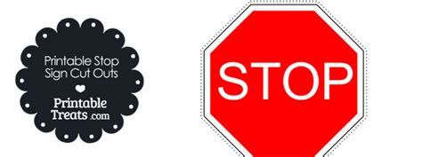 I gave my board a quick coating of stain and let it dry overnight. Printable Stop Sign Cut Out — Printable Treats.com