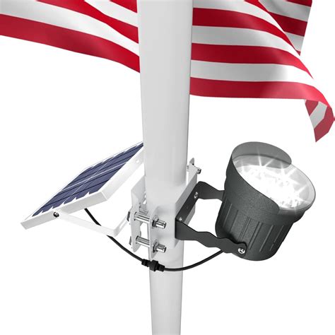 Buy Solar Flagpole Light 3in1 Design Brightest Flag Pole Light Solar