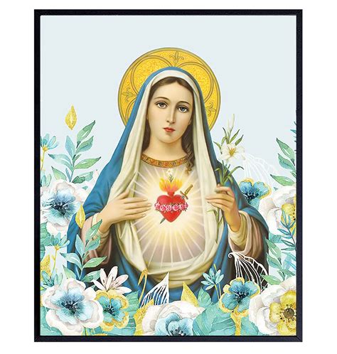 Buy Virgin Mary Picture Catholic Wall Decor Mary Mother Of God