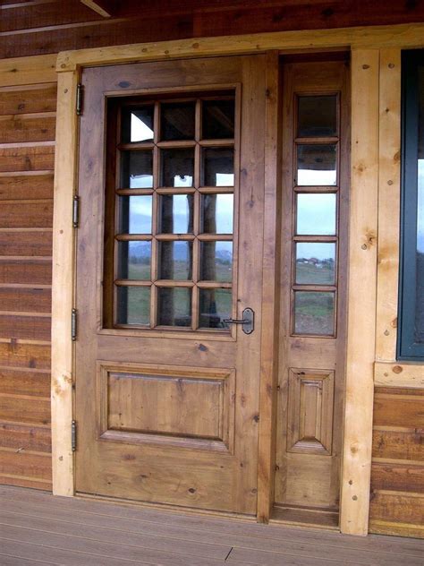 Log Cabin Front Door Handles Rustic Exterior Doors House Front Door