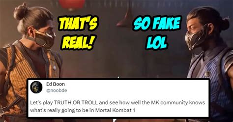 Ed Boon Creates A Bunch Of Truth Or Troll Posts For Features And