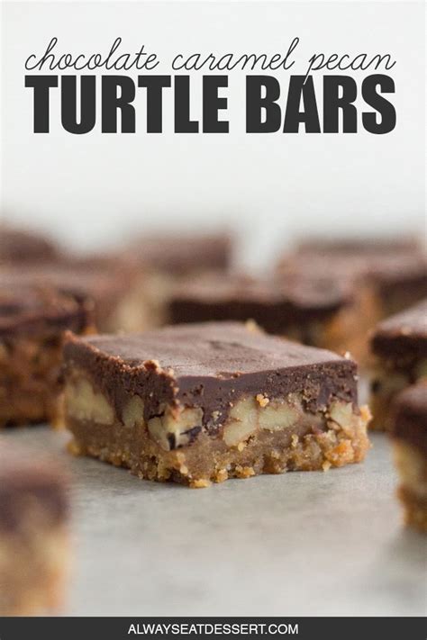 · 24 unwrapped kraft caramels. Chocolate Caramel Pecan Turtle Bars | Recipe | Caramel pecan, Turtle bars, Caramel squares recipe