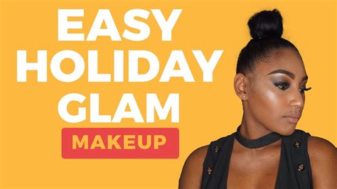 Easy Holiday Glam Makeup For Dark Skin Nsydija Xo Youtube
