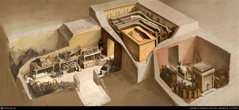 King Tutankhamun Tomb Plan Ancient Egyptian Architecture