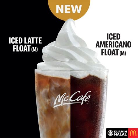 McDonald S McCafe New Iced Latte Float And Iced Americano Float 24