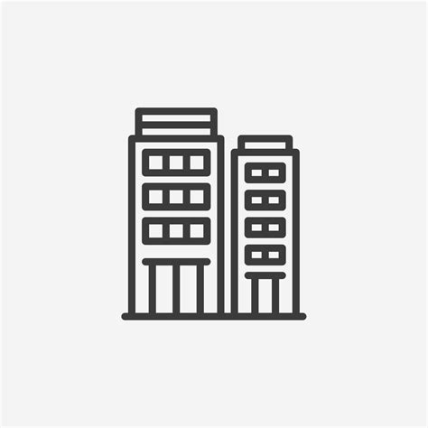 City Buildings Real Estate Icon Vector Hotel Office Architecture