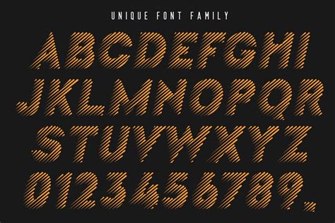 Unique Stripes Font 177 Studio