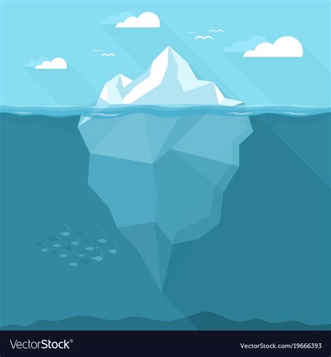 Iceberg Royalty Free Vector Image Vectorstock