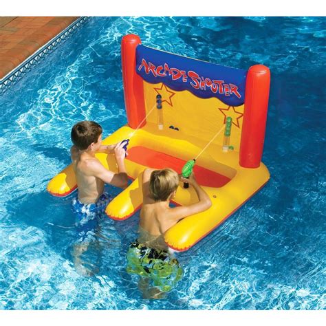 Swimline Dual Arcade Shooter Inflatable Pool Toy Nt266 The Home Depot