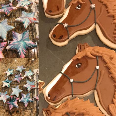 Horse Head Cookies Horse Cookies Sugar Cookies Decorated Horse Birthday