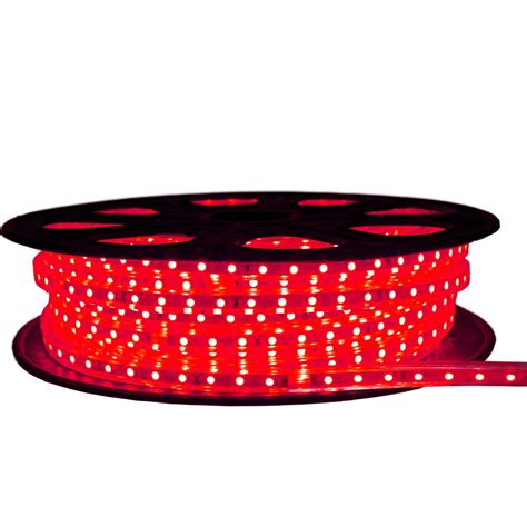 Red Led Strip Light 120 Volt High Output Smd 5050 65 Feet