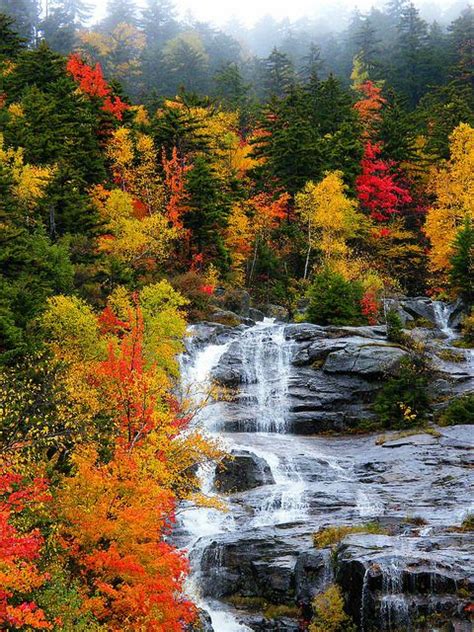 New Hampshire Photo By Stanley Zimny Autumn Scenery Waterfall