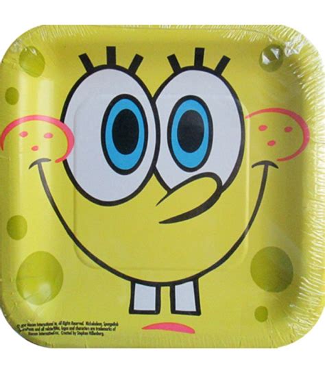 Spongebob Squarepants Moods Small Paper Plates 8ct