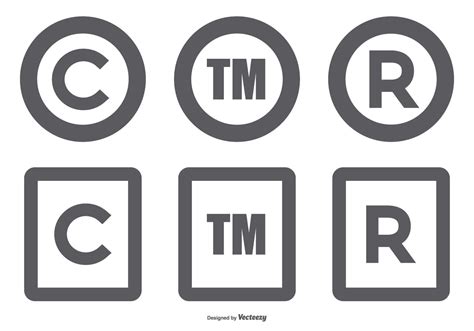 Copyright Symbol Collection 144907 Vector Art At Vecteezy