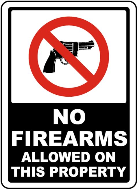 No Firearms Allowed On This Property Sign Get 10 Off Now