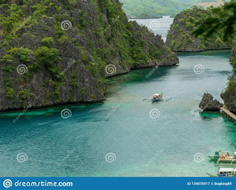 Best Tour Spot Kayangan Lake In Coron Palawan Stock Image Image Of