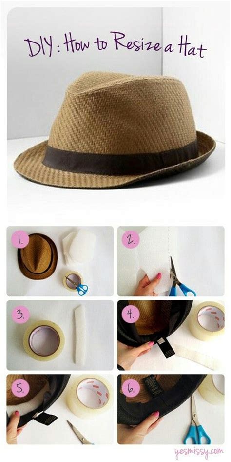 How To Make Your Hat Smaller Wfoam Padding And Double Sided Tape