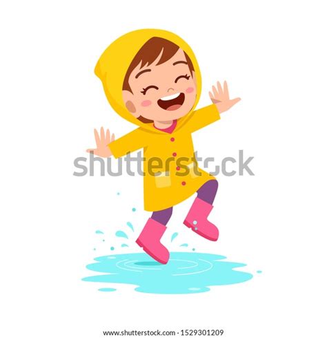 Boy In Rain With Raincoat Cartoon 1 318 Images Photos Et Images