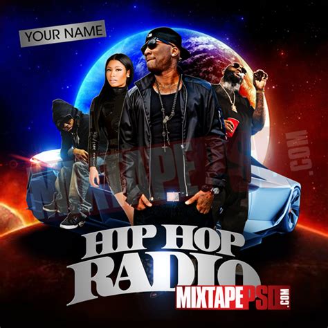 Mixtape Cover Template Hip Hop Radio 28 Graphic Design Mixtapepsdscom