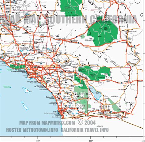 Southern California Attractions Map Printable Maps