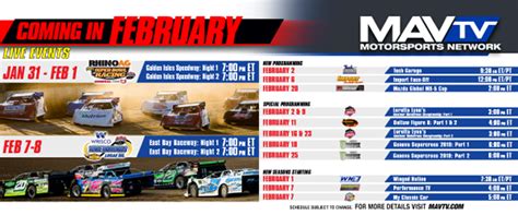 In 2014 the lolmds will sanctions 47 events in 19 states. LIVE Lucas Oil Late Model Dirt Racing Featured on MAVTV ...