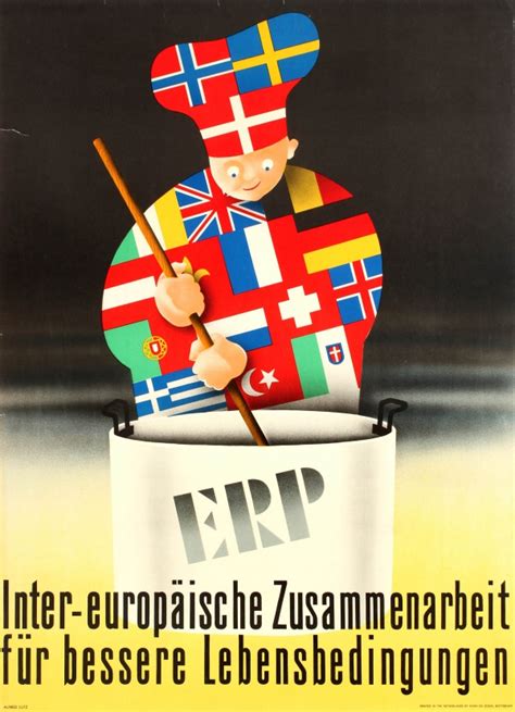 Marshall plan or european recovery program, project instituted at the paris economic conference (july, 1947) to foster economic recovery in certain european countries after world war ii 1. Original Vintage Posters -> Propaganda Posters -> ERP ...