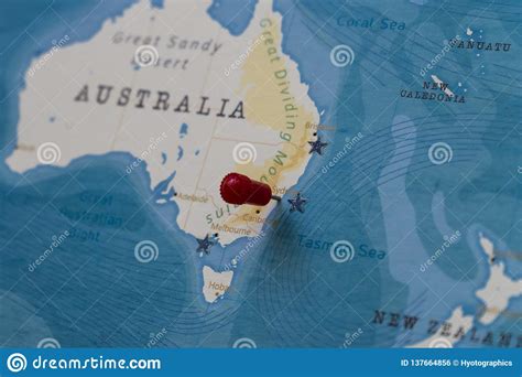 A Pin On Sydney Australia In The World Map Stock Photo Image Of