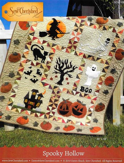 Quilt Pattern Spooky Hollow Halloween Decor Halloween Etsy Applique