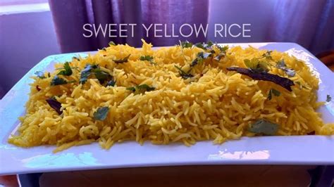 Sweet Yellow Rice My Twinsis Fatimas Favourite Fatima Sydow Cooks
