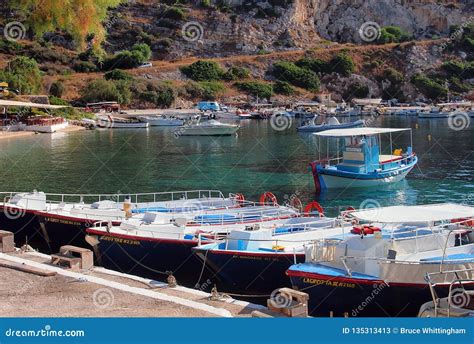 St Nicholas Harbour Zakynthos Greek Island Greece Editorial Stock
