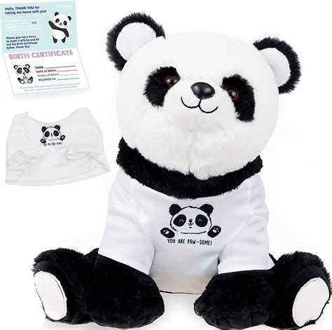 Infloatables Stuffed Panda 11 Inch Stuffed Animal Panda With You Are