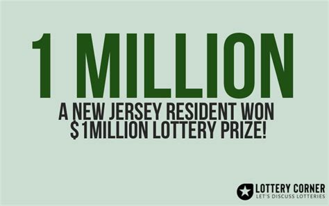 A New Jersey Resident Won Million Lottery Prize