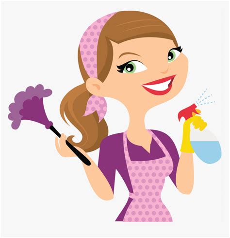 Cartoon Cleaning Lady Clipart