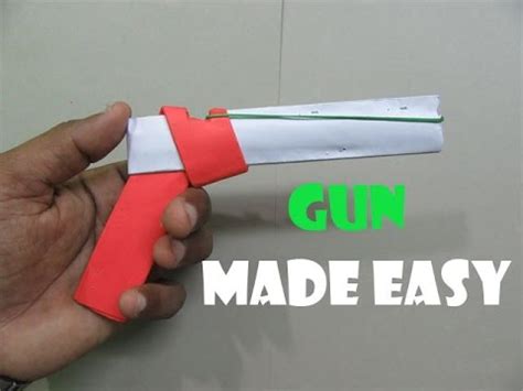 Or you can use it as a prop in a performance. How to Make a Paper gun that shoots rubber bands( With ...