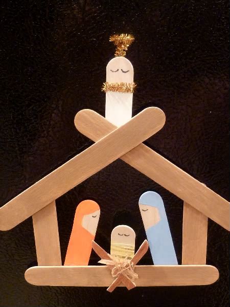 Popsicle Stick Nativity | Fun Family Crafts