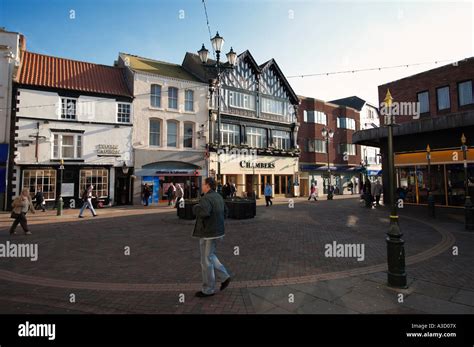 Old Market Place At Grimsby Lincolnshire England Uk Stock Photo Alamy