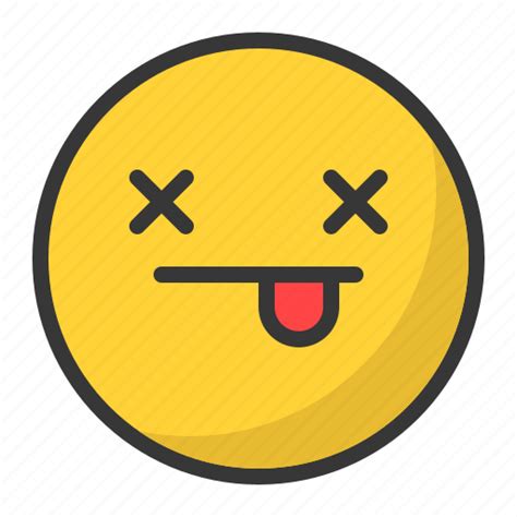 Dead Emoji Emoticon Tongue Icon