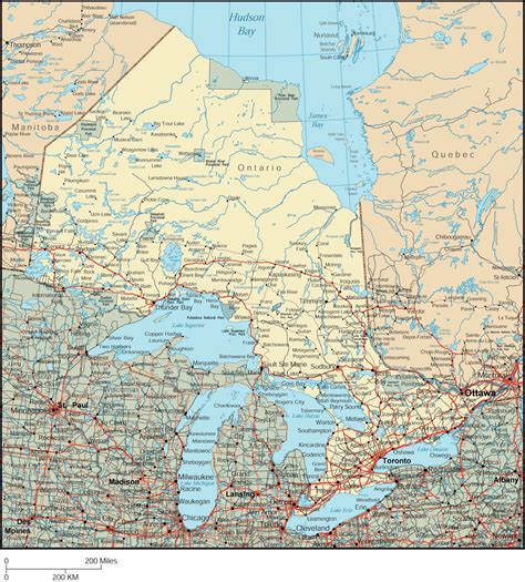 Large Ontario Town Maps for Free Download and Print | High-Resolution ...