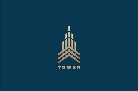 Tower Logo And Business Card Template By Createvil On Creativemarket