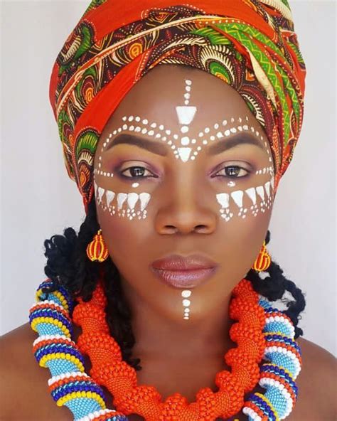 African Make Up Jewellery African Tribal Face Paints African Tribal