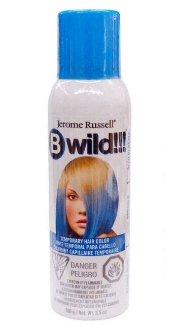 New Jerome Russell B Wild Temporary Hair Color Spray 35 Oz Bengal Blue