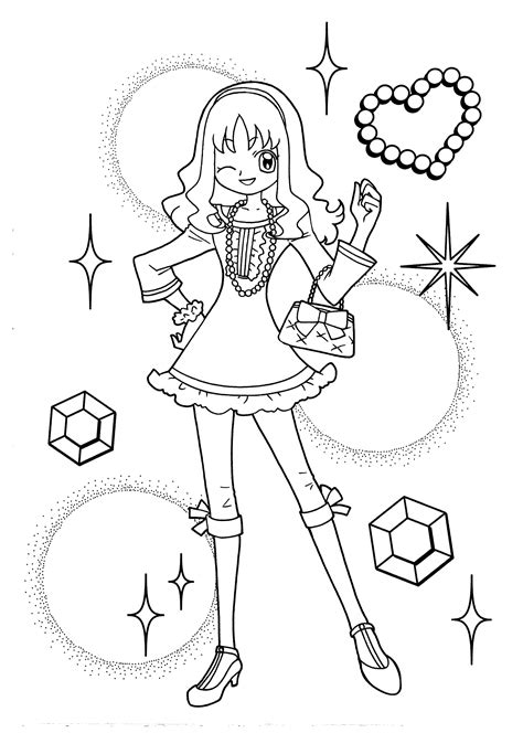 Funny Pretty Cure Anime Coloring Pages For Kids Print