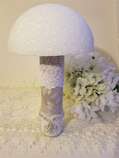 Decorated Bouquet Holder With 6 Plain White Diameter Styrofoam Top