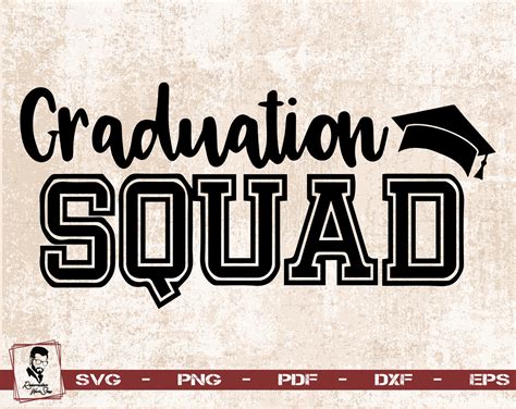 Graduation Squad Svg Graduation Svg Graduation Squad Clip Etsy